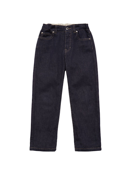 Moncler Cotton blend denim straight leg jeans