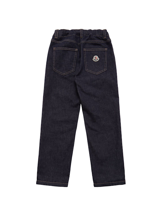 Moncler Cotton blend denim straight leg jeans