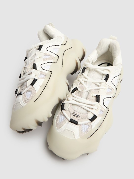 Diesel Kids Rubber lace-up sneakers