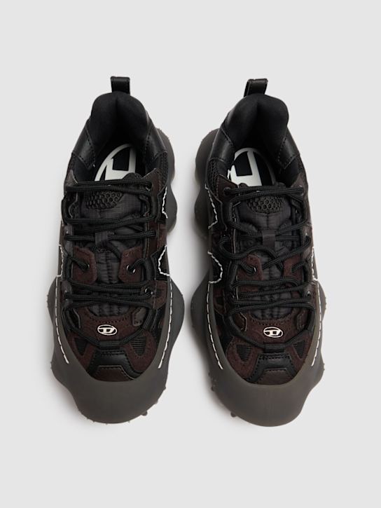 Diesel Kids Rubber lace-up sneakers