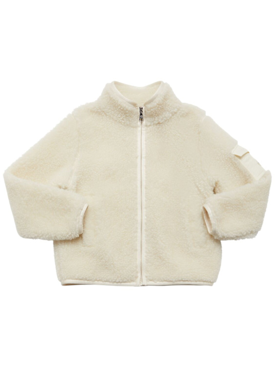 Moncler Tech teddy zip-up sweatshirt
