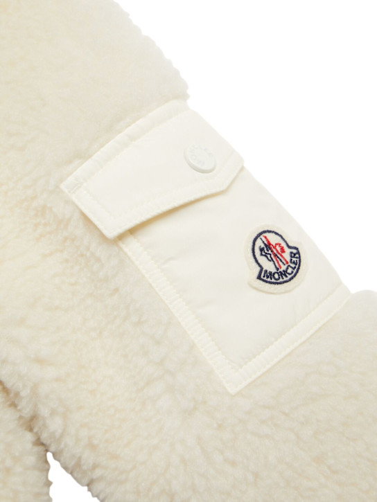 Moncler Tech teddy zip-up sweatshirt
