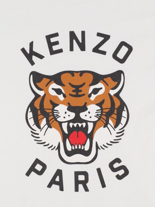 Kenzo Kids Printed cotton jersey t-shirt