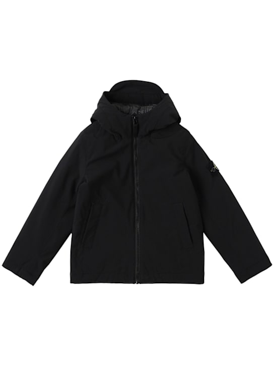 Stone Island Junior Hooded poly soft shell jacket