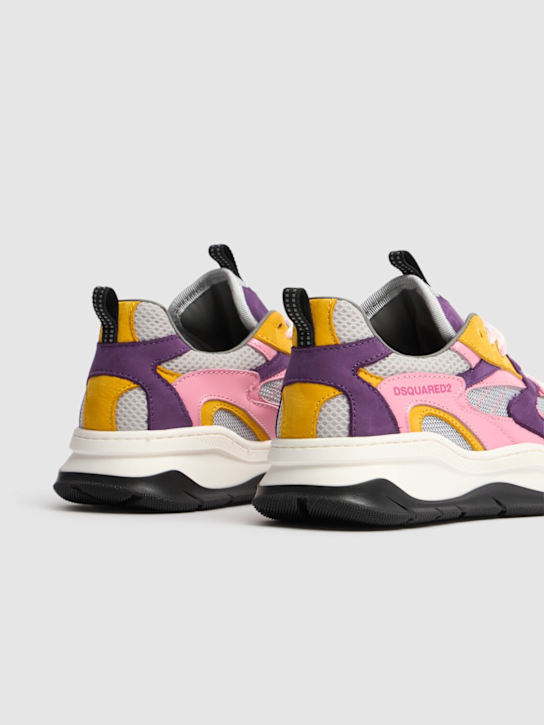 Dsquared2 Lace-up leather sneakers w/logo