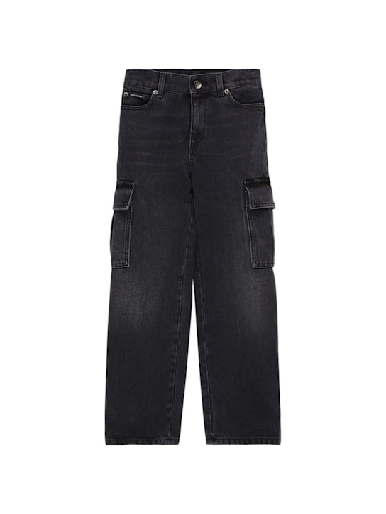 Dolce&Gabbana Cotton denim cargo pants