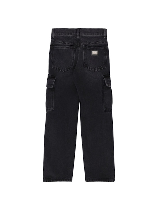 Dolce&Gabbana Cotton denim cargo pants