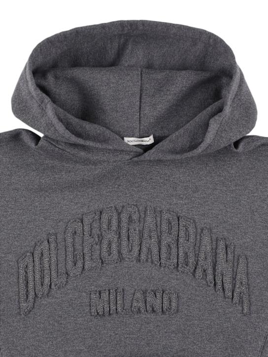 Dolce&Gabbana Embroidered cotton sweatshirt
