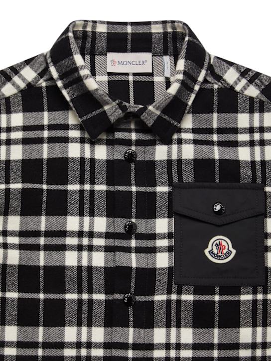 Moncler Checked cotton shirt w/ pocket