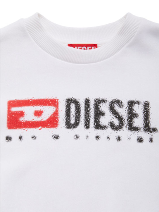 Diesel Kids Cotton blend crewneck sweatshirt w/logo 5 Diesel Kids Cotton blend crewneck sweatshirt w/logo