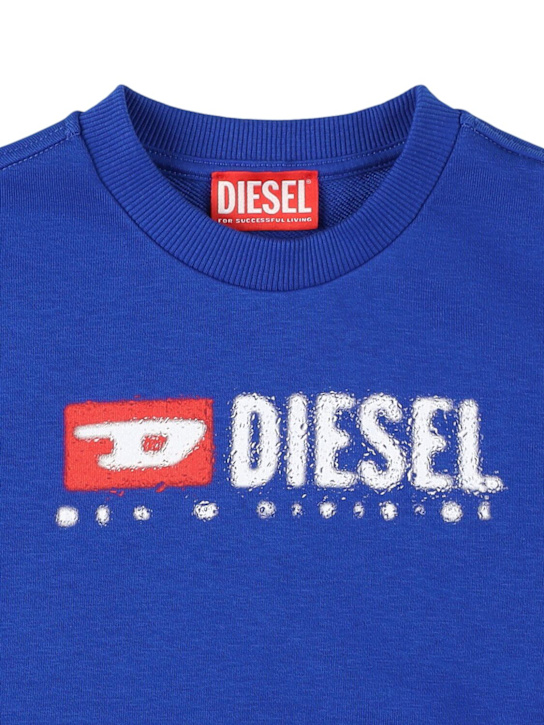 Diesel Kids Cotton blend crewneck sweatshirt w/logo 5 Diesel Kids Cotton blend crewneck sweatshirt w/logo