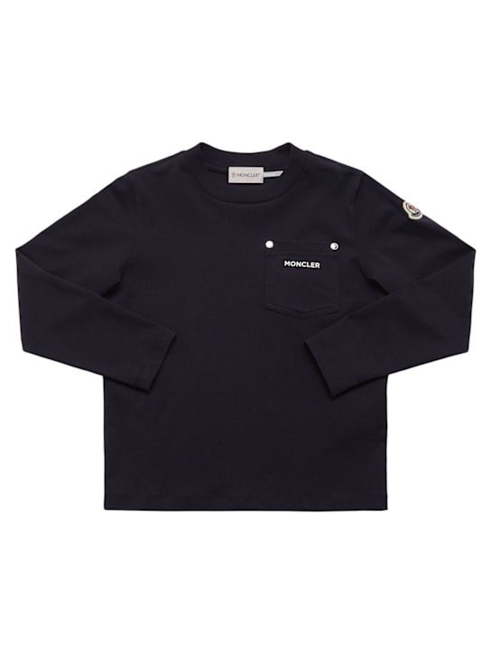 Moncler Logo cotton l/s t-shirt w/ pocket