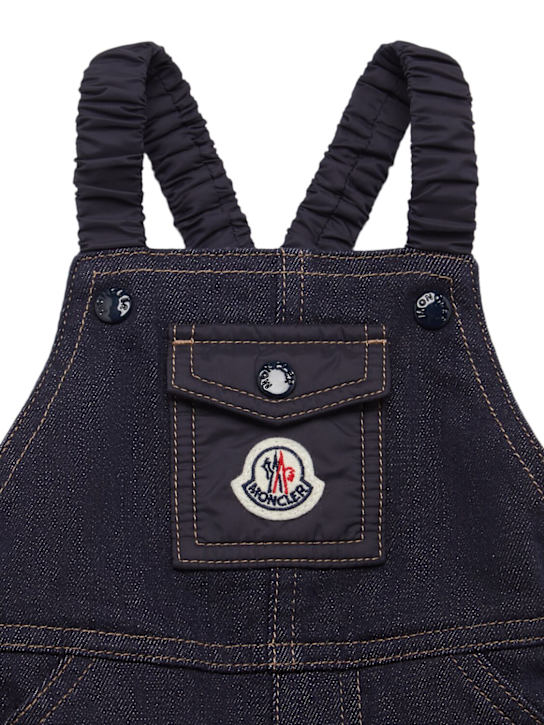 Moncler Cotton blend denim overalls