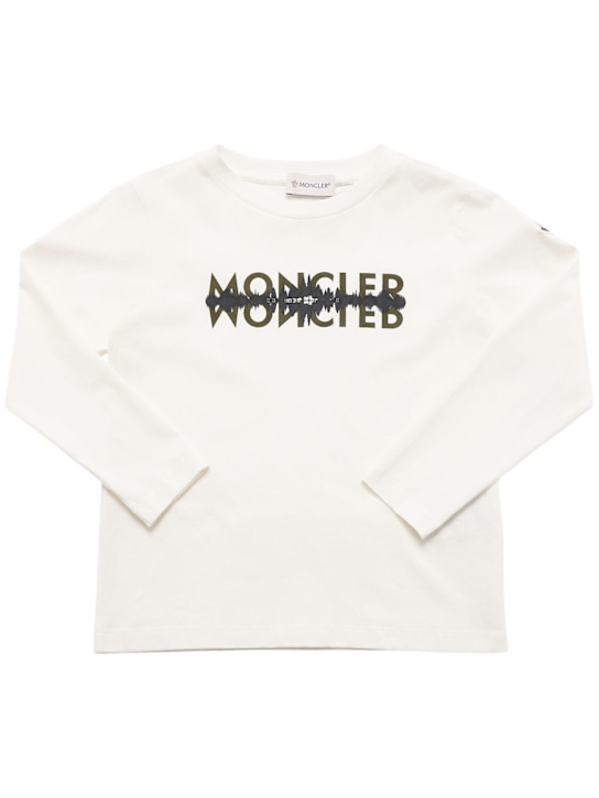 Moncler Logo motif l/s cotton t-shirt