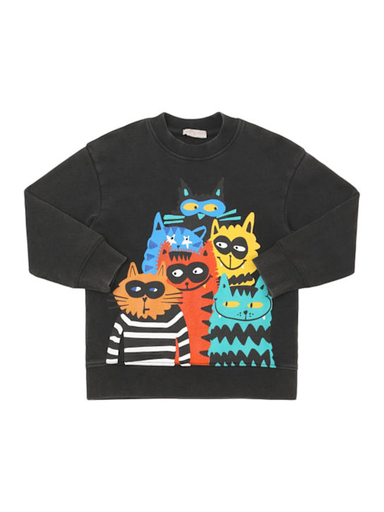 Stella McCartney Kids Printed cotton crewneck sweatshirt