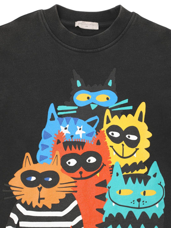 Stella McCartney Kids Printed cotton crewneck sweatshirt