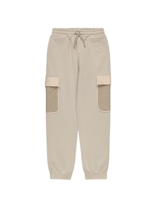 Dolce&Gabbana Cotton blend cargo sweatpants