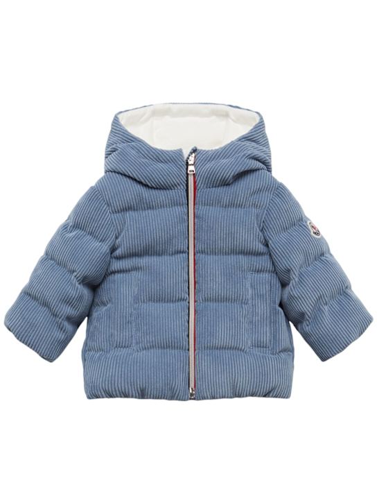 Moncler Puki hooded corduroy down jacket