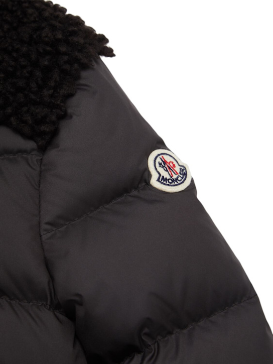 Moncler Vard tech teddy trimmed down jacket