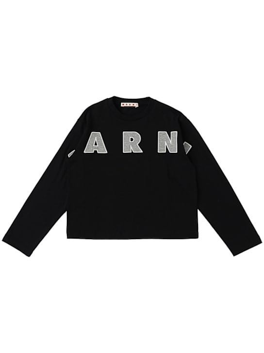 Marni Junior Printed cotton jersey t-shirt