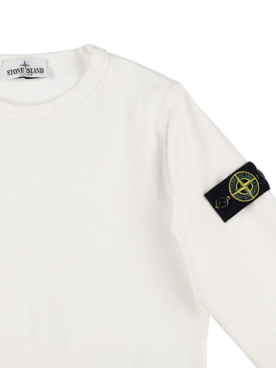 Stone Island Junior Cotton jersey crewneck sweatshirt