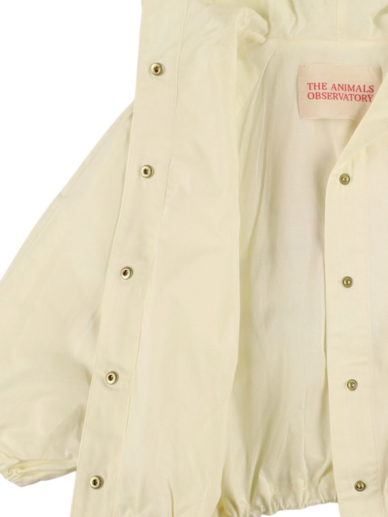 The Animals Observatory Printed cotton hooded jacket