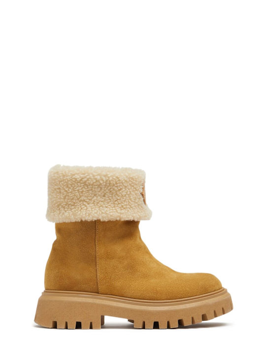 Moncler Petit Aurea mid suede boots