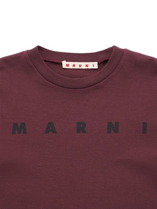 Marni Junior Printed cotton jersey t-shirt