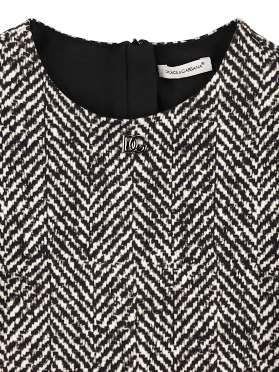 Dolce&Gabbana Cotton blend chevron dress