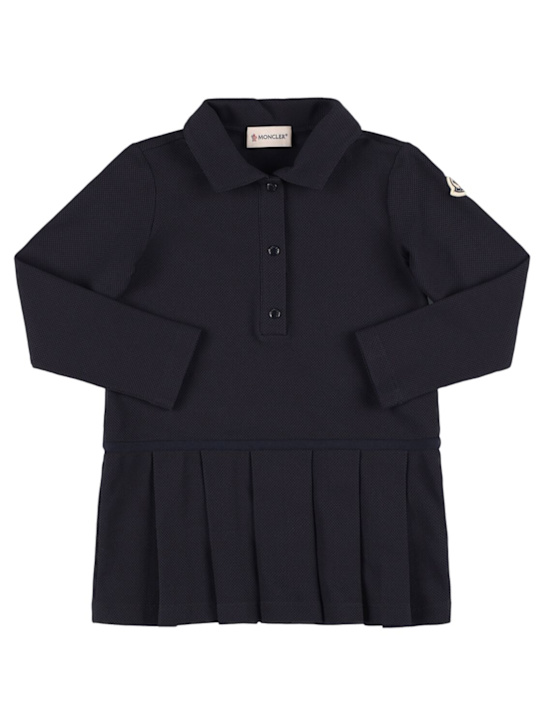 Moncler Cotton blend piquet polo shirt dress