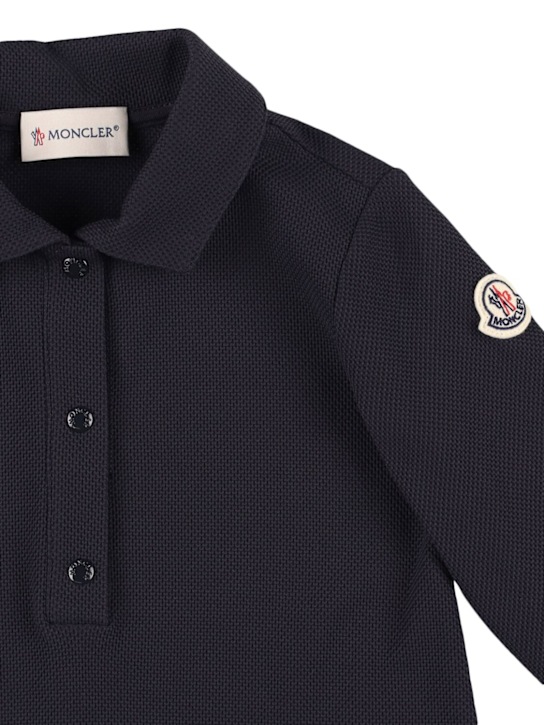 Moncler Cotton blend piquet polo shirt dress