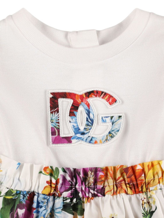 Dolce&Gabbana Printed cotton poplin dress