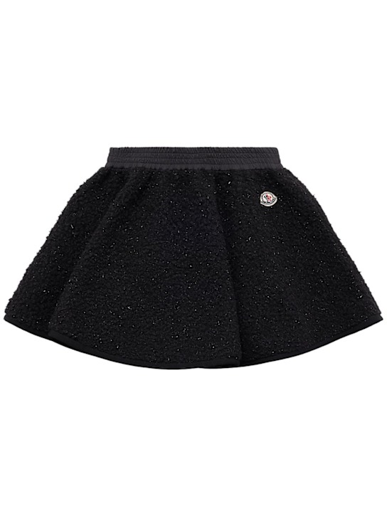 Moncler Soft lurex teddy tech skirt