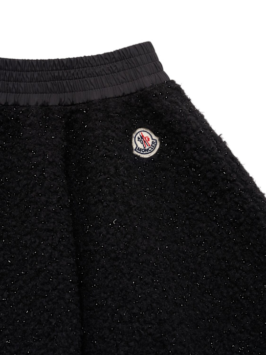 Moncler Soft lurex teddy tech skirt