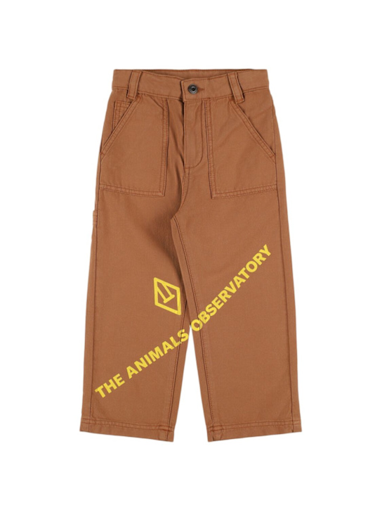 The Animals Observatory Printed cotton gabardine pants