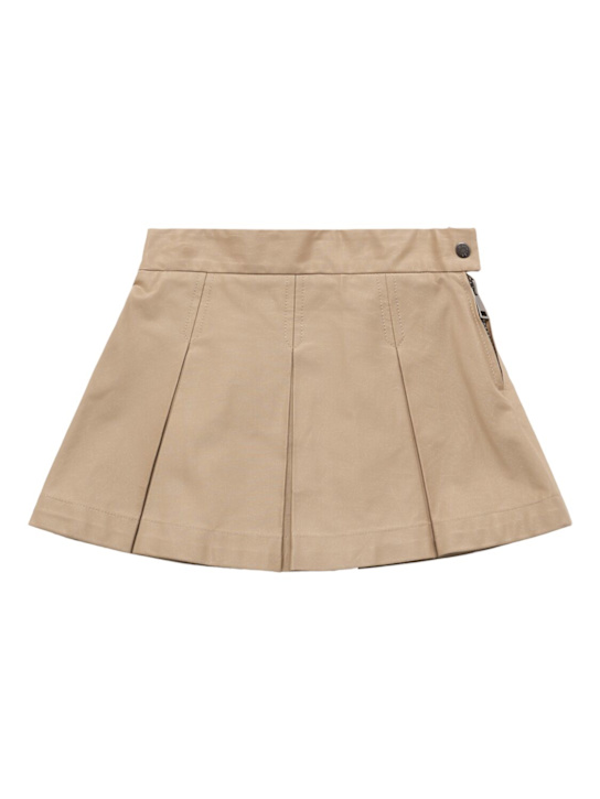 Moncler Pleated cotton blend gabardine skirt 3 Moncler Pleated cotton blend gabardine skirt