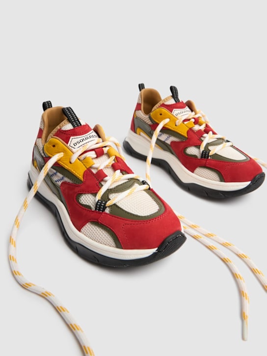 Dsquared2 Lace-up leather sneakers w/logo