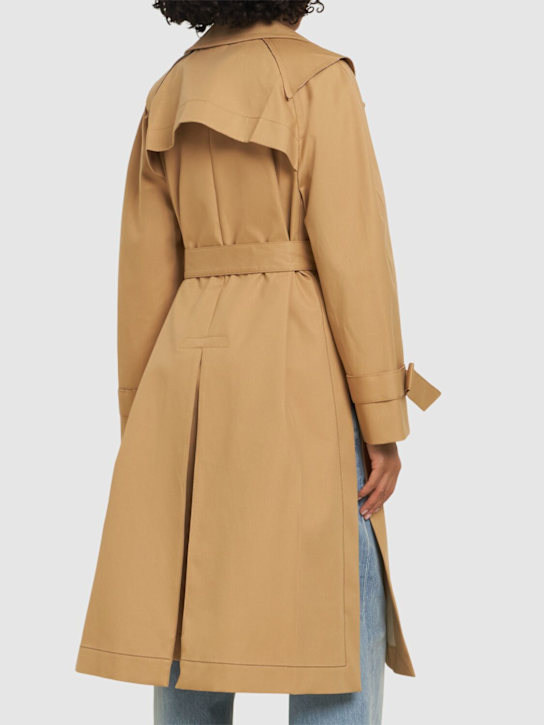Victoria Beckham Cotton raglan trench coat 3 Victoria Beckham Cotton raglan trench coat