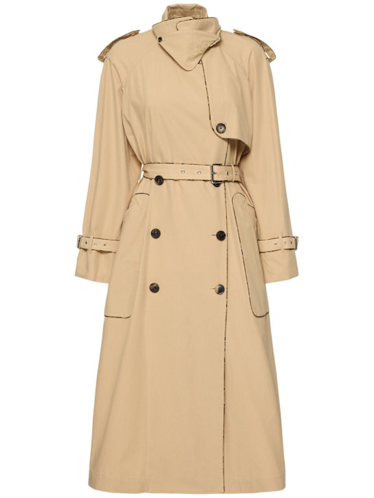 Dries Van Noten Risto washed cotton poplin trench coat