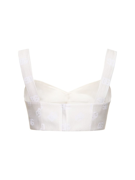 Dolce&Gabbana DG monogram jacquard crop top 5 Dolce&Gabbana DG monogram jacquard crop top