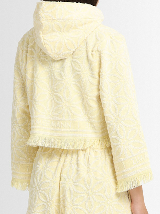 Zimmermann Coco hooded cotton toweling sweater 3 Zimmermann Coco hooded cotton toweling sweater