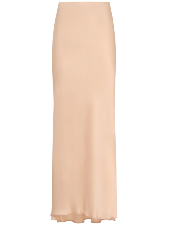 Annagreta Maia viscose satin maxi skirt