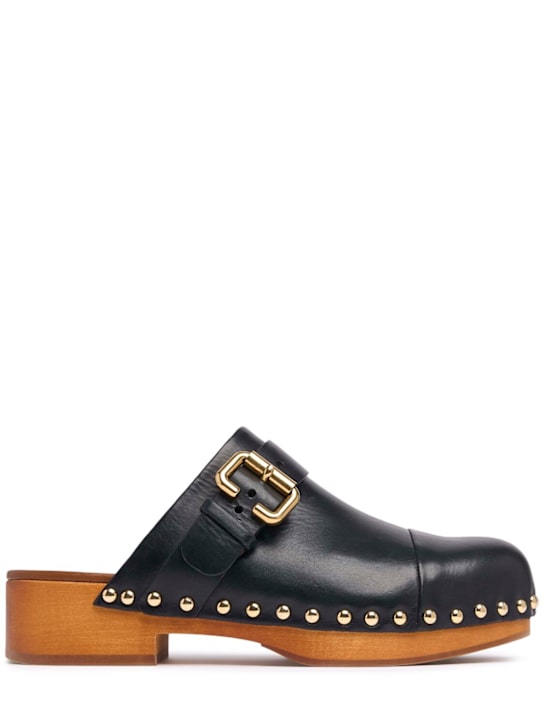 Chloé 50mm Jeannette leather clogs