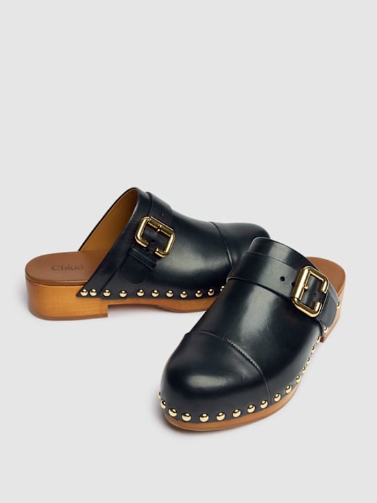 Chloé 50mm Jeannette leather clogs 3 Chloé 50mm Jeannette leather clogs