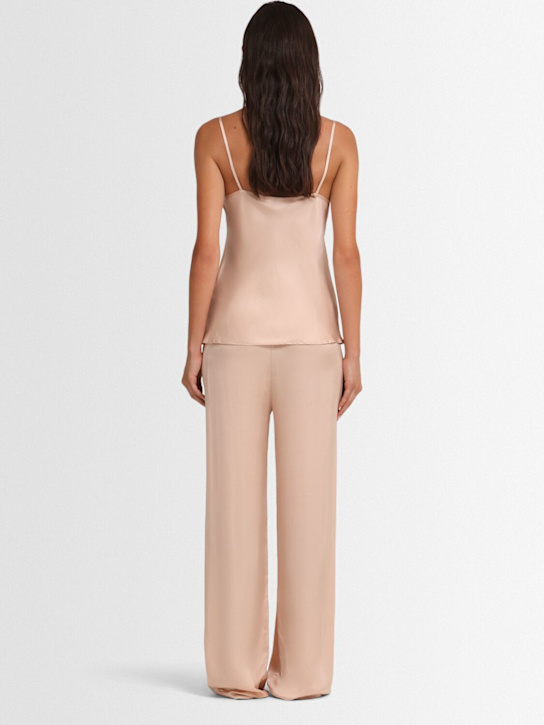 Annagreta Sienna viscose satin tank top