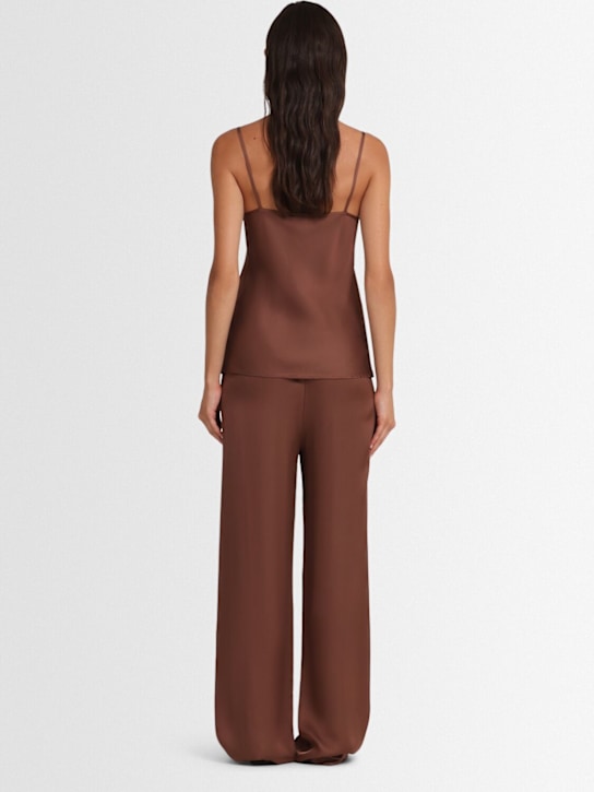 Annagreta Sienna viscose satin tank top