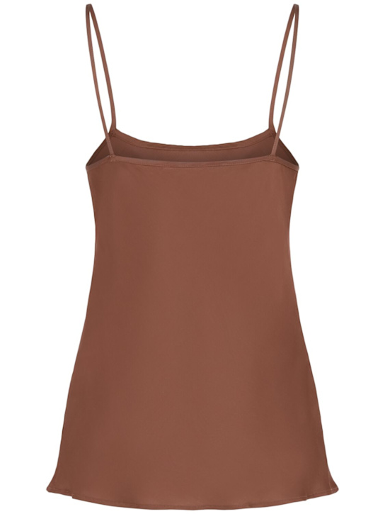 Annagreta Sienna viscose satin tank top