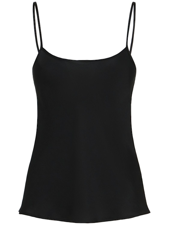 Annagreta Sienna viscose satin tank top