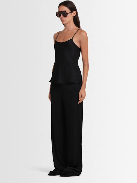 Annagreta Sienna viscose satin tank top