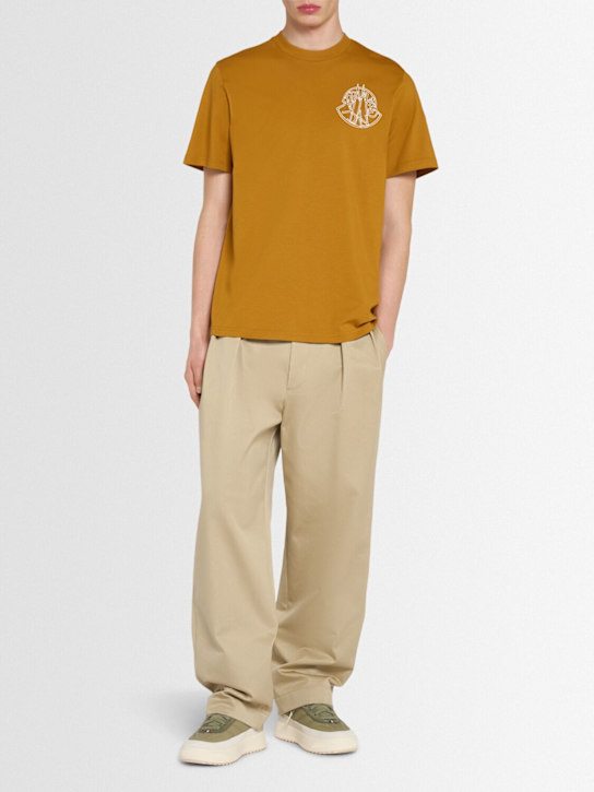 Moncler Overlapped logo cotton t-shirt